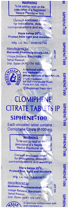 Siphene 100 Tablet 5 Siphene 100 Tablet 5